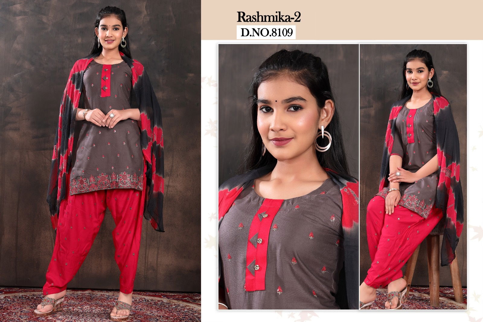 Rashmika 2 Readymade Suits Girls Wear Catalog
